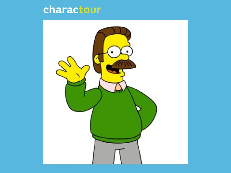 Ned Flanders From The Simpsons Charactour