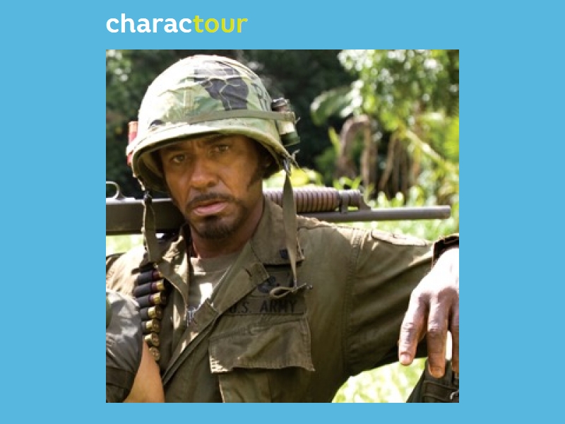 Kirk Lazarus from Tropic Thunder | CharacTour