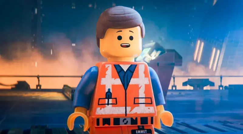 Emmett from the cheap lego movie