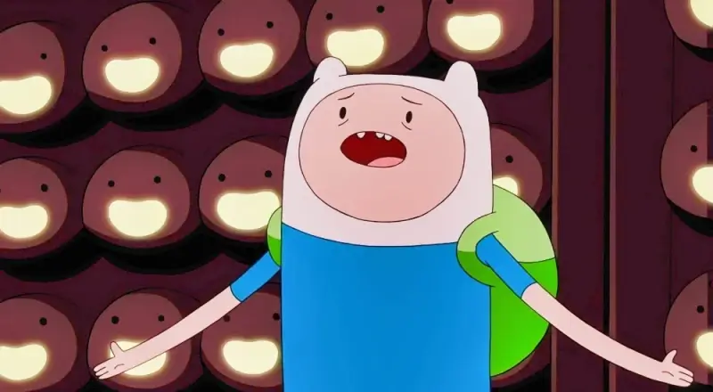 Finn & Jake with Man Face