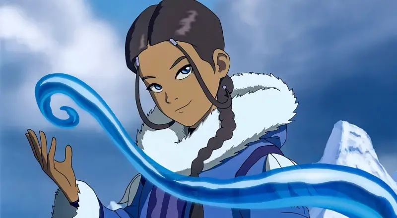 Katara acts like the group's mother, and although she is a Waterbender, she is as stubborn as an Earthbender, and as ferocious as a Firebender. Nevertheless, Katara learned to become wiser, including learning to accept others like Toph and Zuko for who they are.