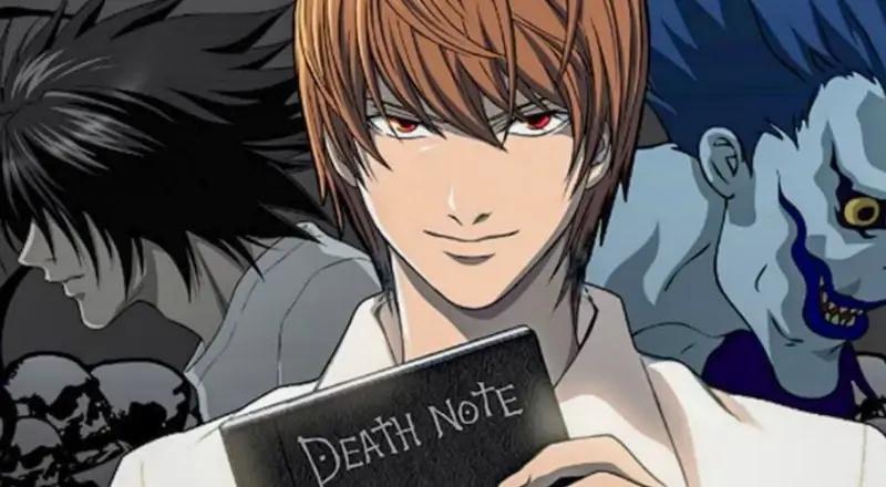 The Death Note falls victim to the light
