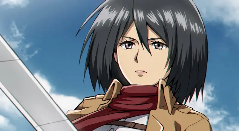 Top 100 Best Female Anime Characters Mikasa Ackerman (Attack on Titan)