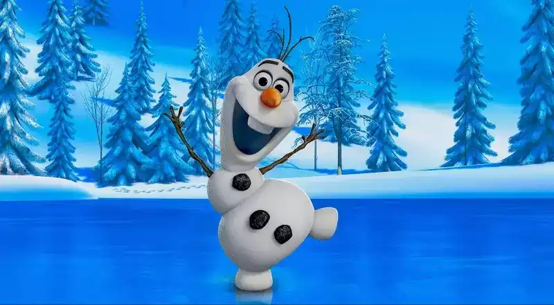 olaf frozen melting face